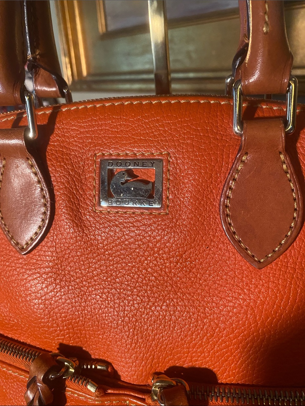Dooney & Bourke Dillen Double Pocket Satchel Crossbody Shoulder Handbag - Picture 3 of 15